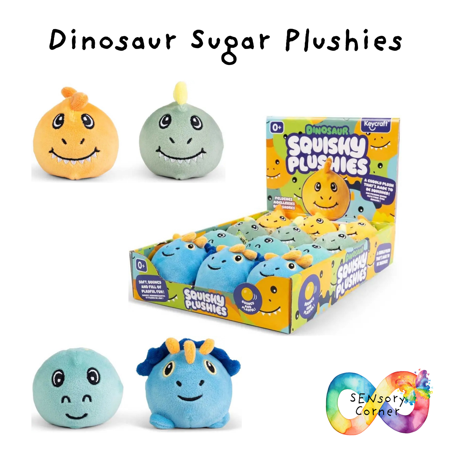 Dinosaur Sugar Plushies