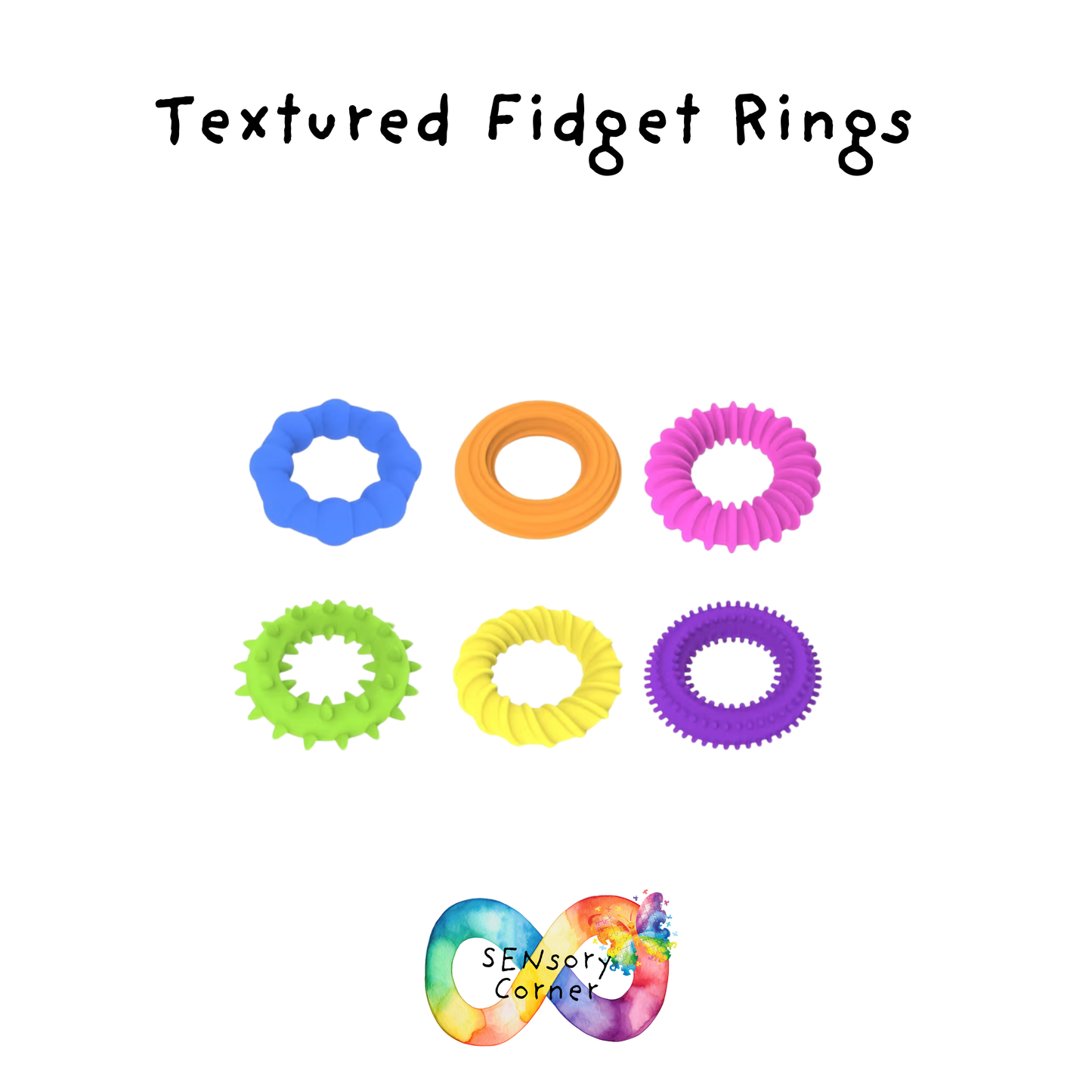 Textured Silicone Fidget Rings