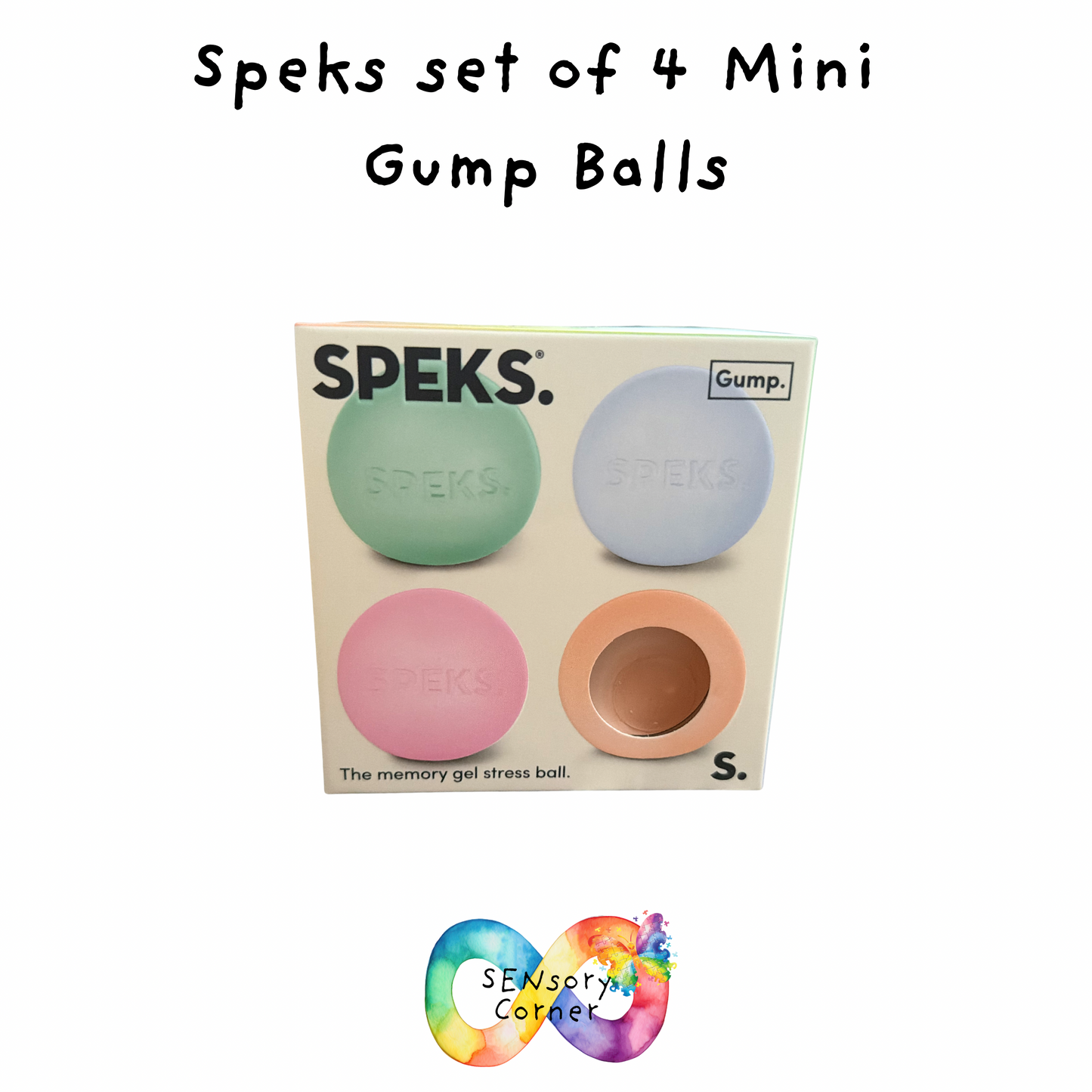 Speks set of 4 Mini Gump