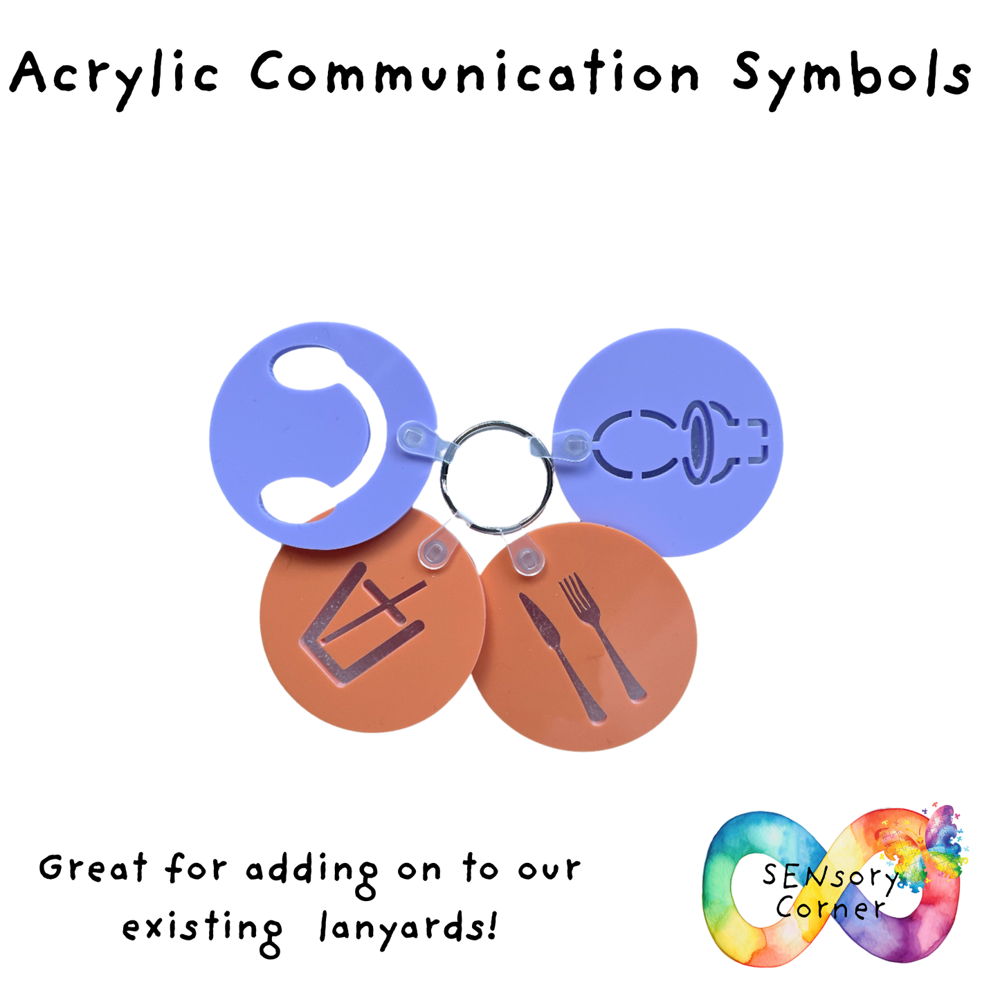 Acrylic Lanyard Symbols