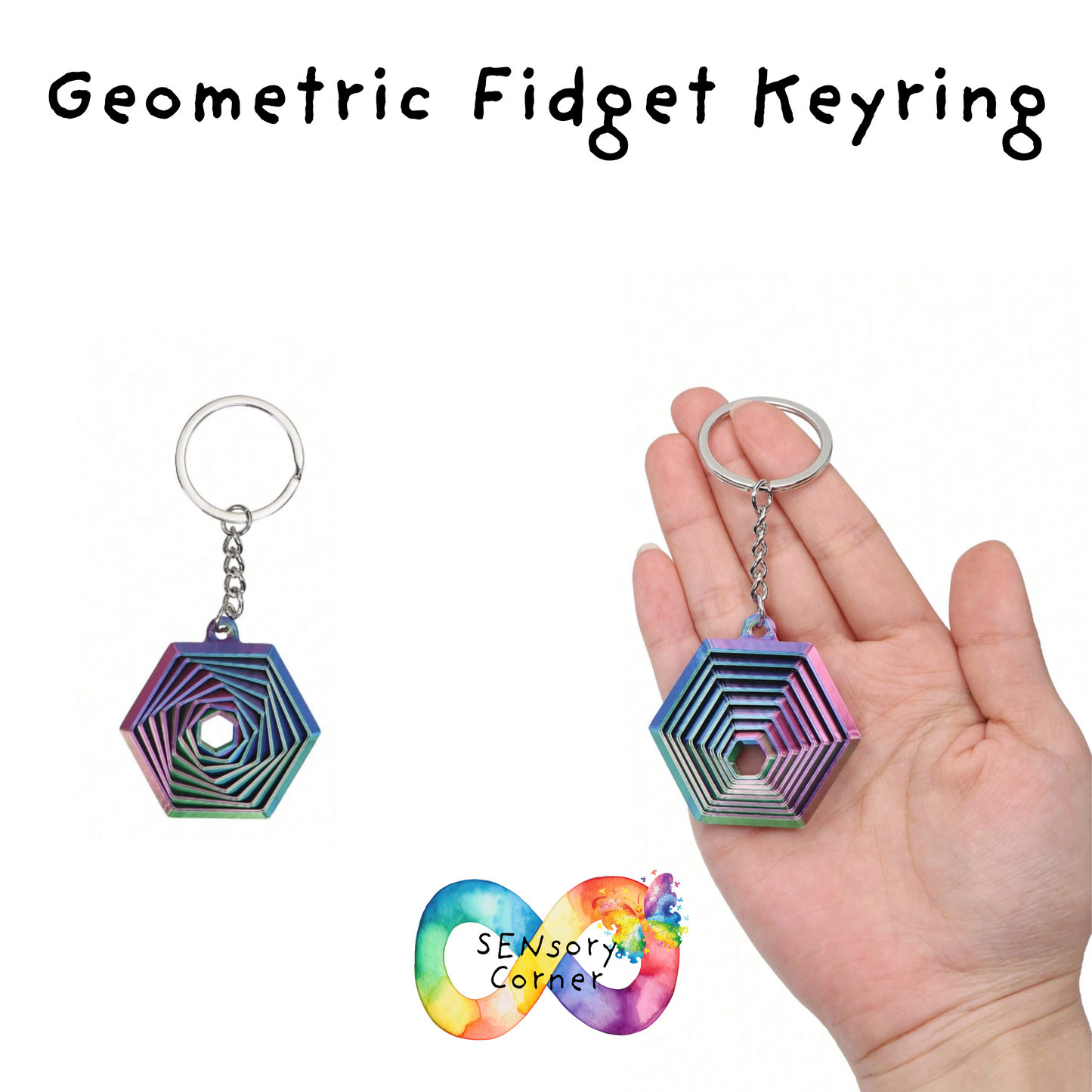 Geometric Fidget Keyring