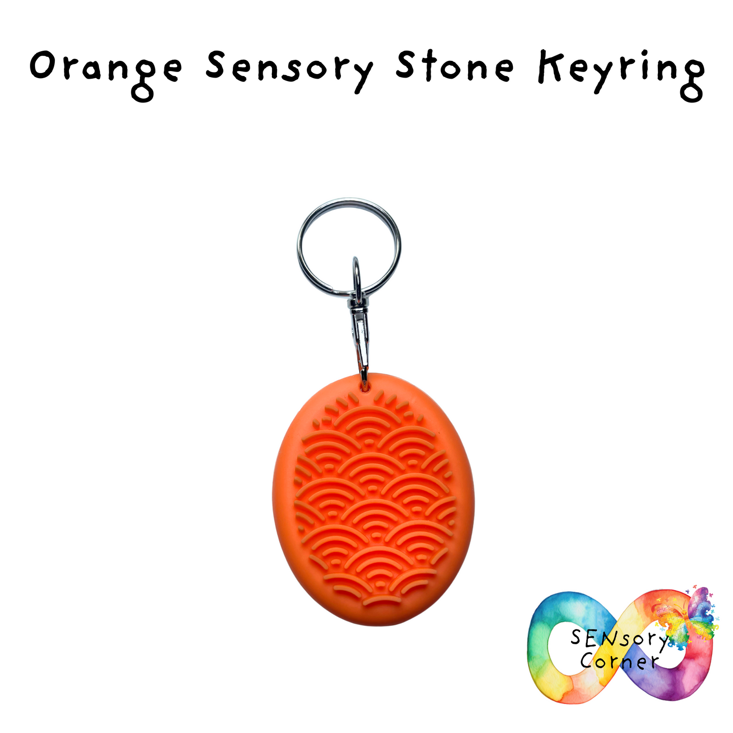 Halloween Sensory Stone Keyring