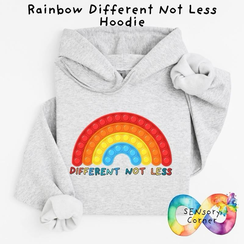 Adult’s Rainbow Different Not Less Hoodie
