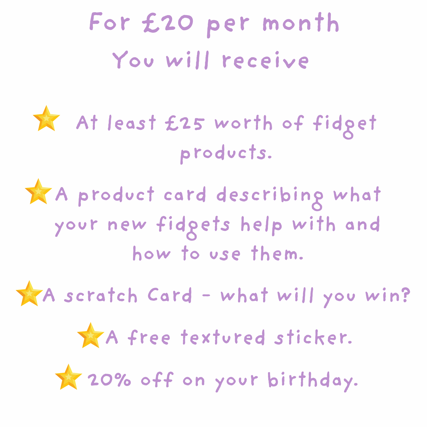 SENsory Corner Club Subscription Box