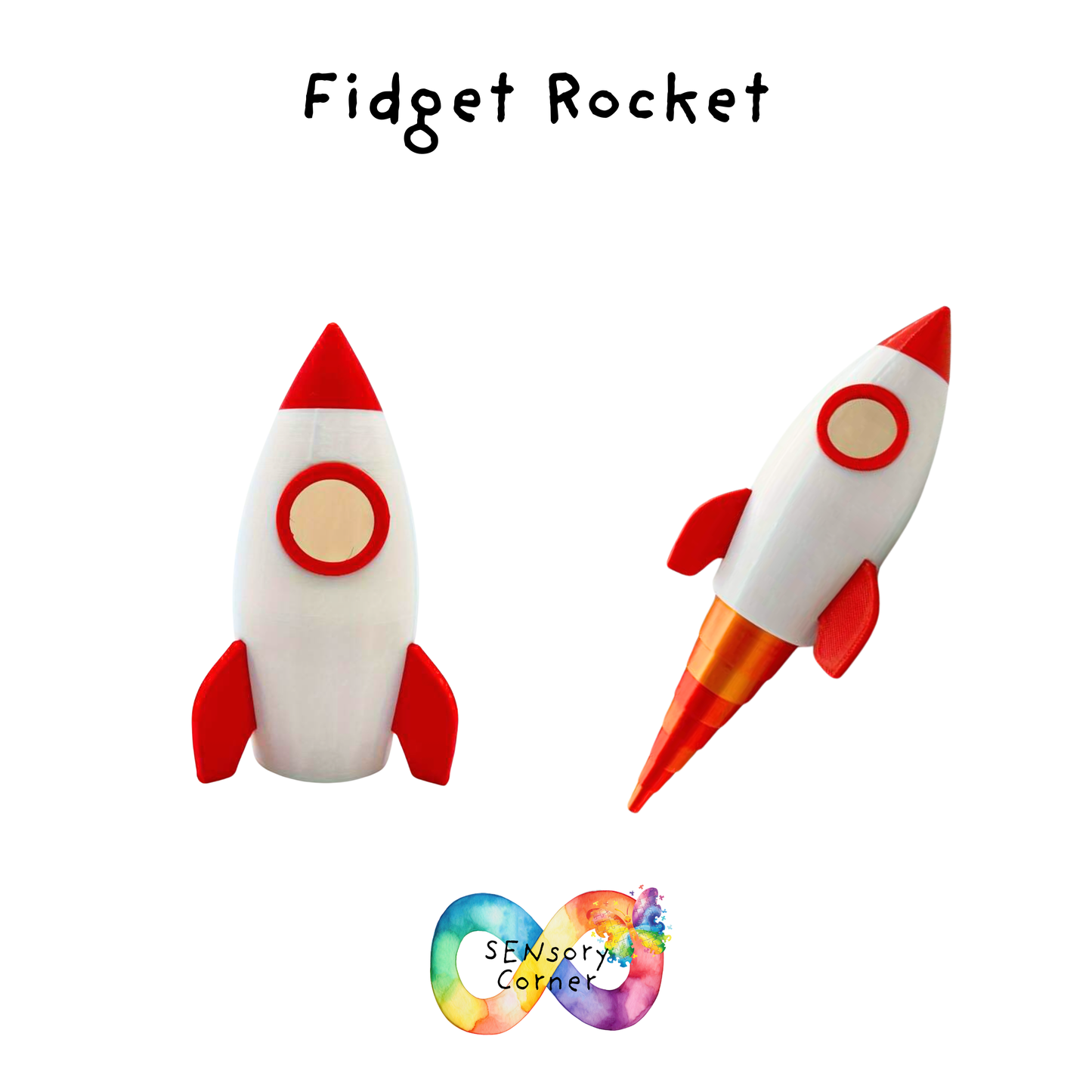 3D Printed Fidget Rocket