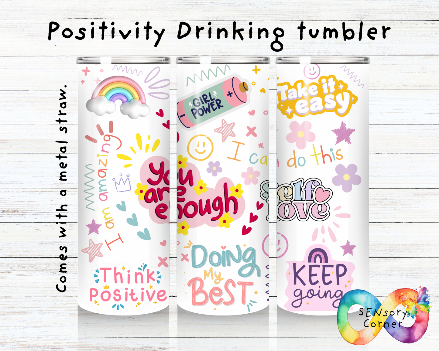 Positivity Drinking Tumbler