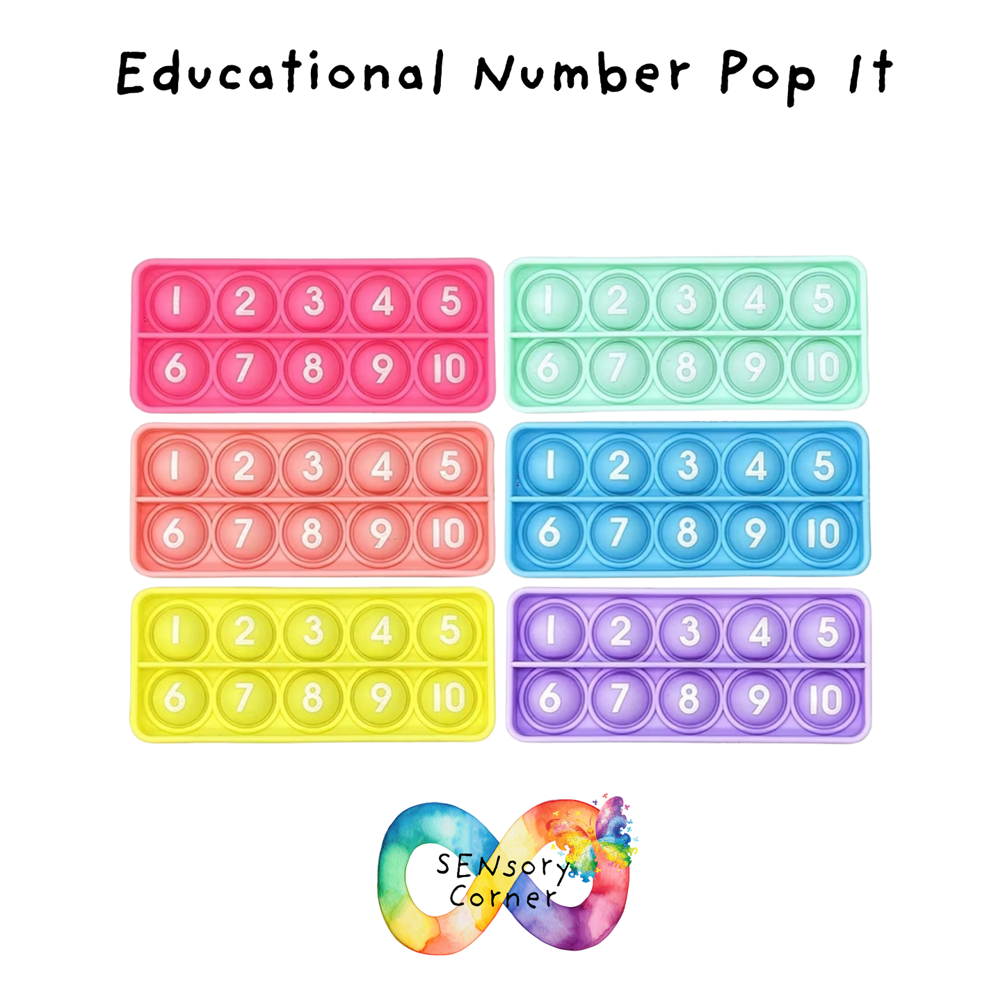 Educational Number Pop It Fidget