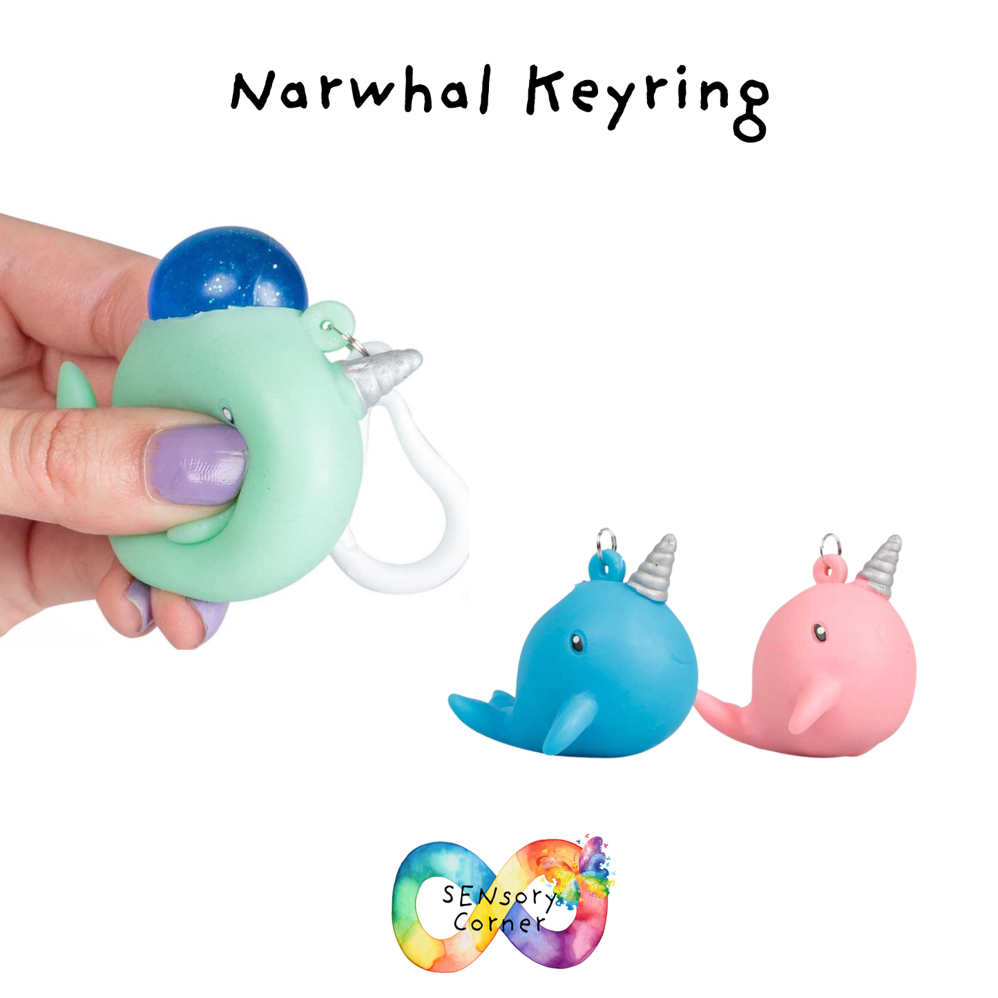 Narwhal Keyring