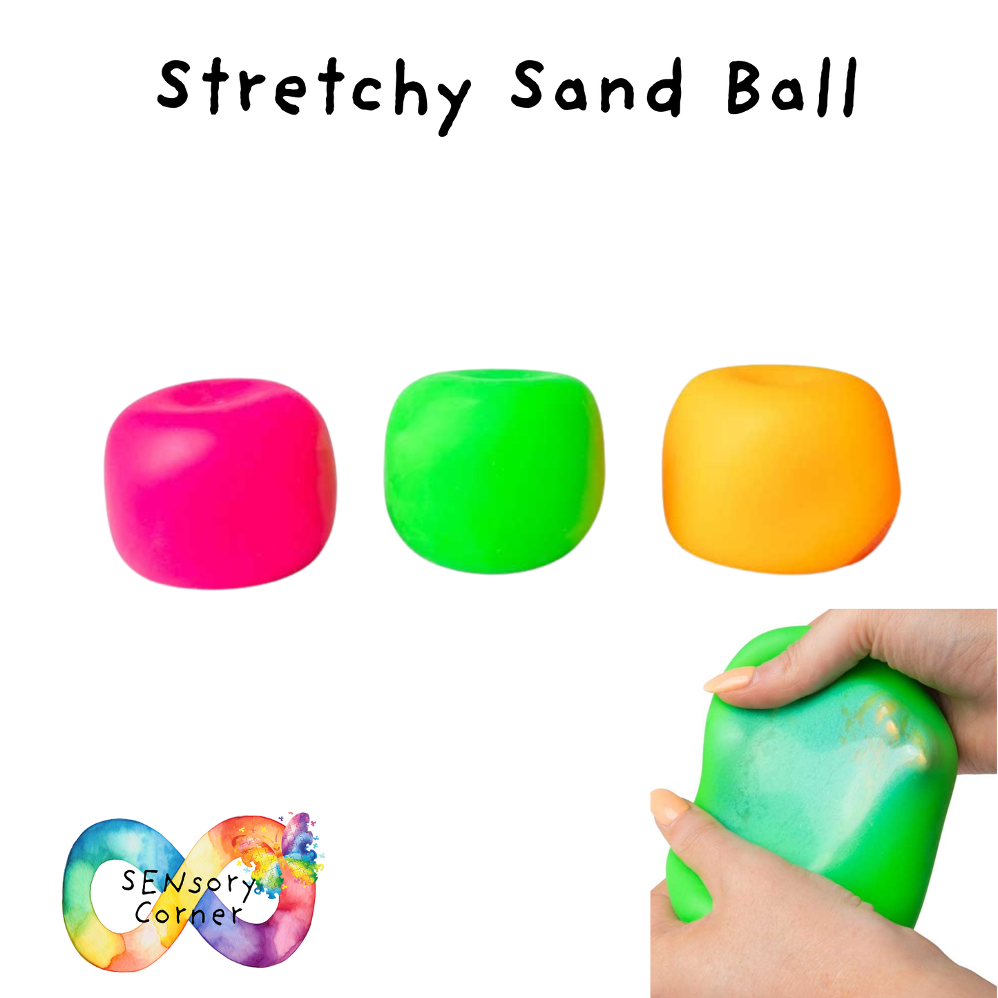 Scrunchems Stretchy Kinetic Sand Ball
