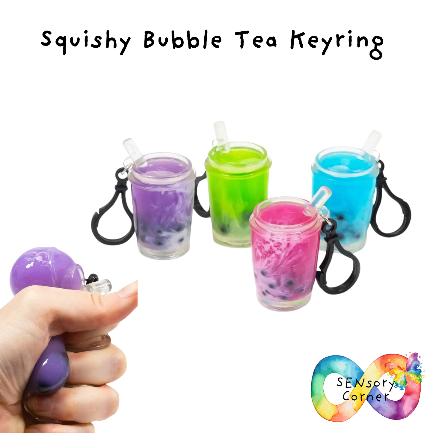 Scrunchems Squishy Bubble Tea Keyring