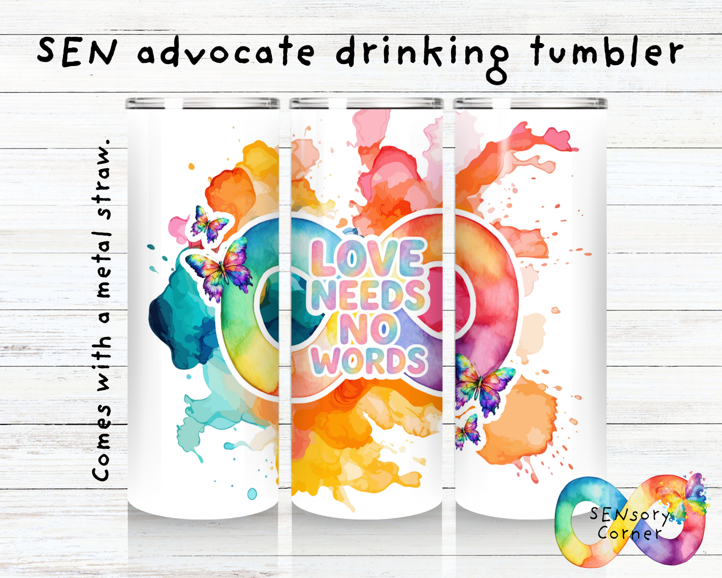 Love Needs No Words Sen Advocate 20oz Tumbler