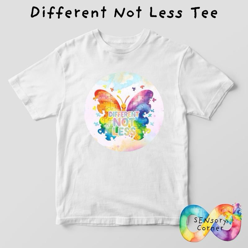 Different Not Less Adults T Shirt