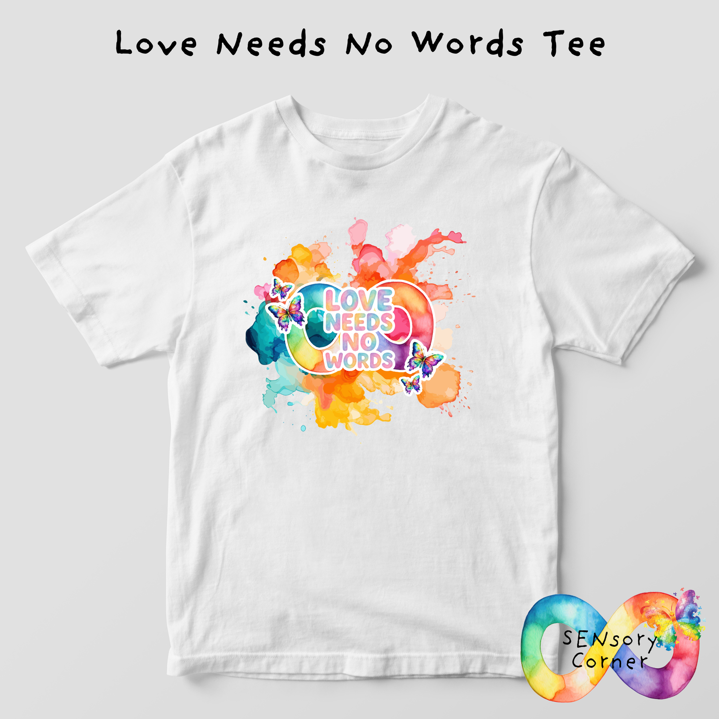 Love Needs No Words Adults T Shirt