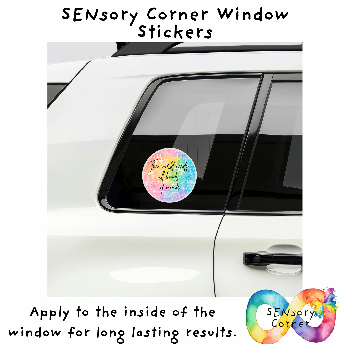 SENsory Corner Window Stickers