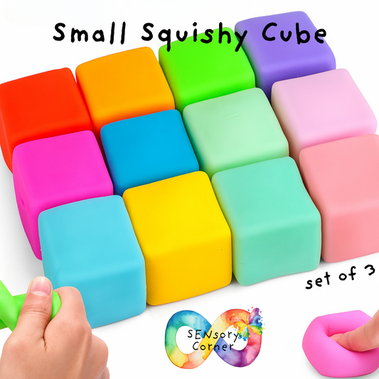 Set of 3 Small Squishy Cube