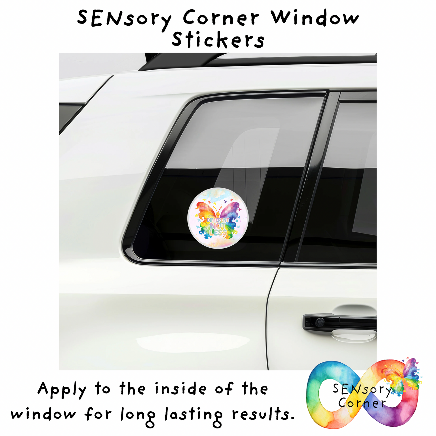 SENsory Corner Window Stickers