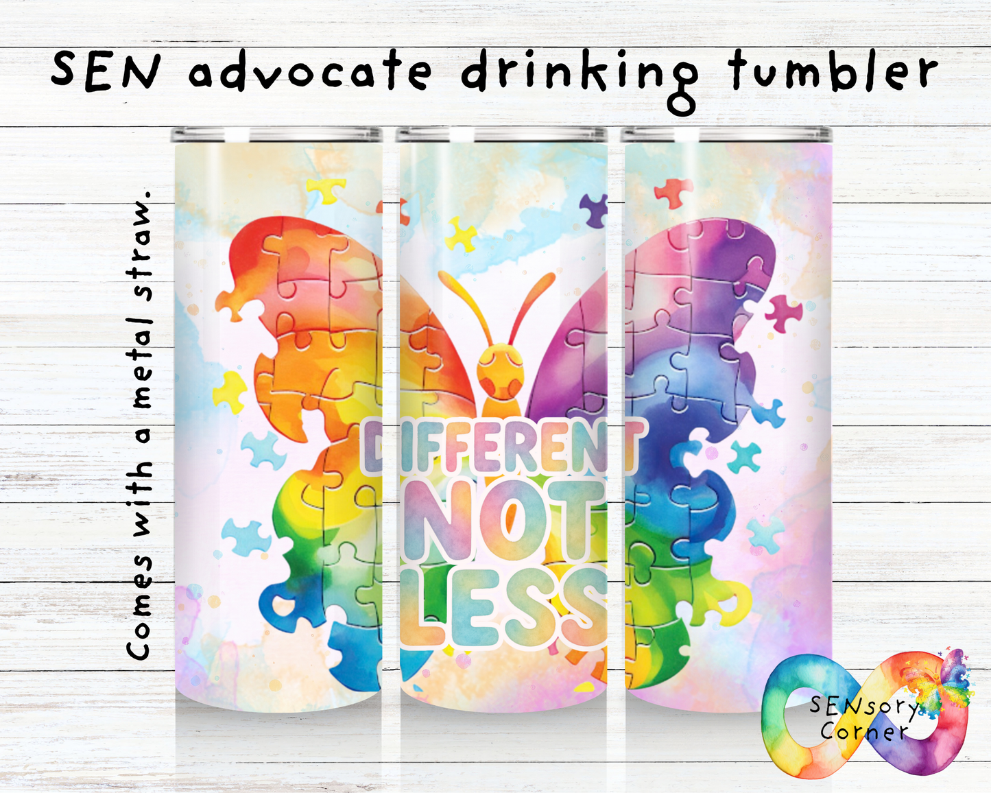Different Not Less SEN Advocate 20oz Tumbler