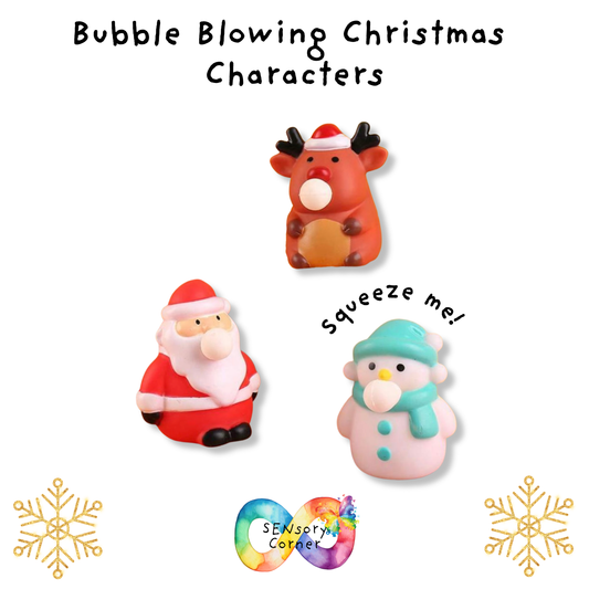 Bubble Blowing Christmas Characters