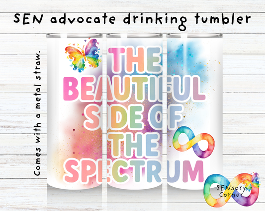 The Beautiful Side Of The Spectrum SEN Advocate 20oz Tumbler