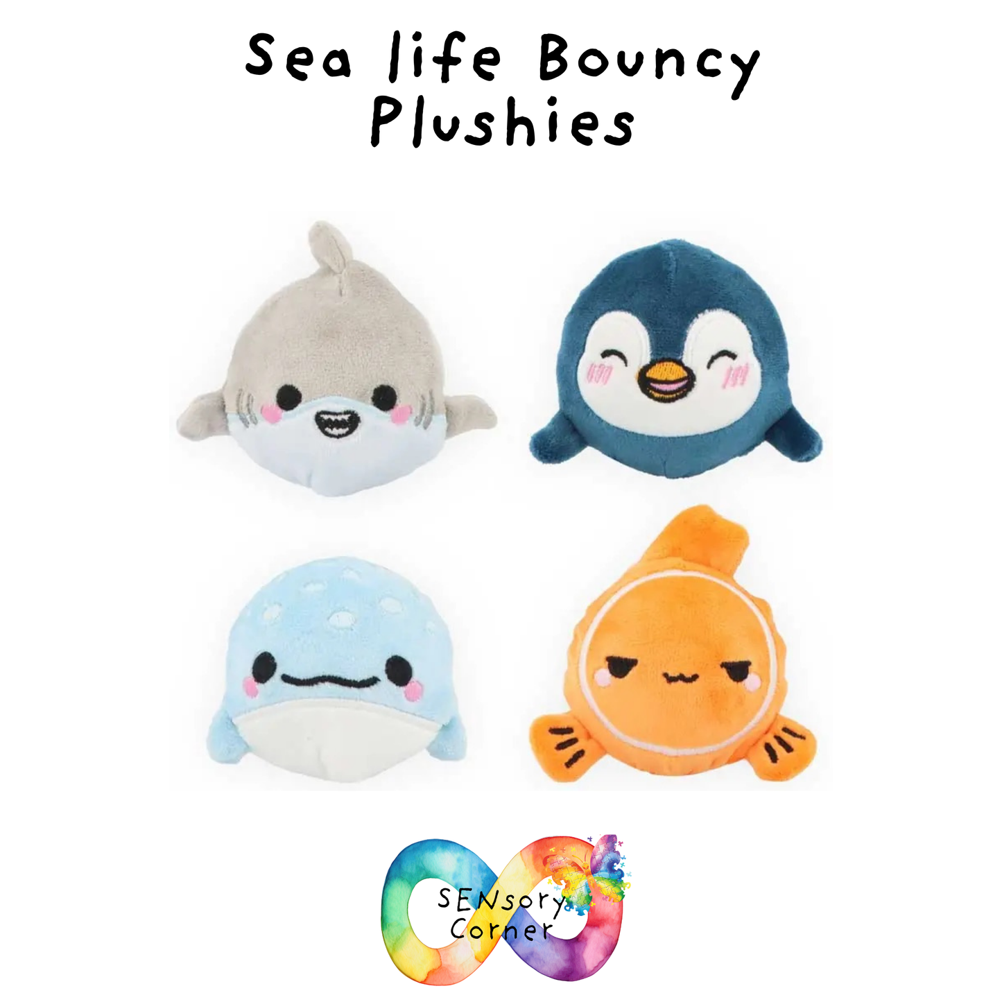 Sea Life Bouncy Plushies