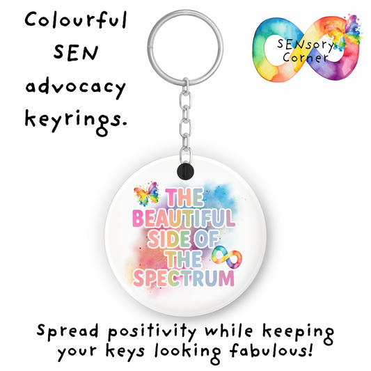 The Beautiful Side Of The Spectrum SEN Advocate Keyrings