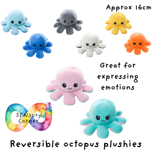 Reversible Soft Octopus Plush