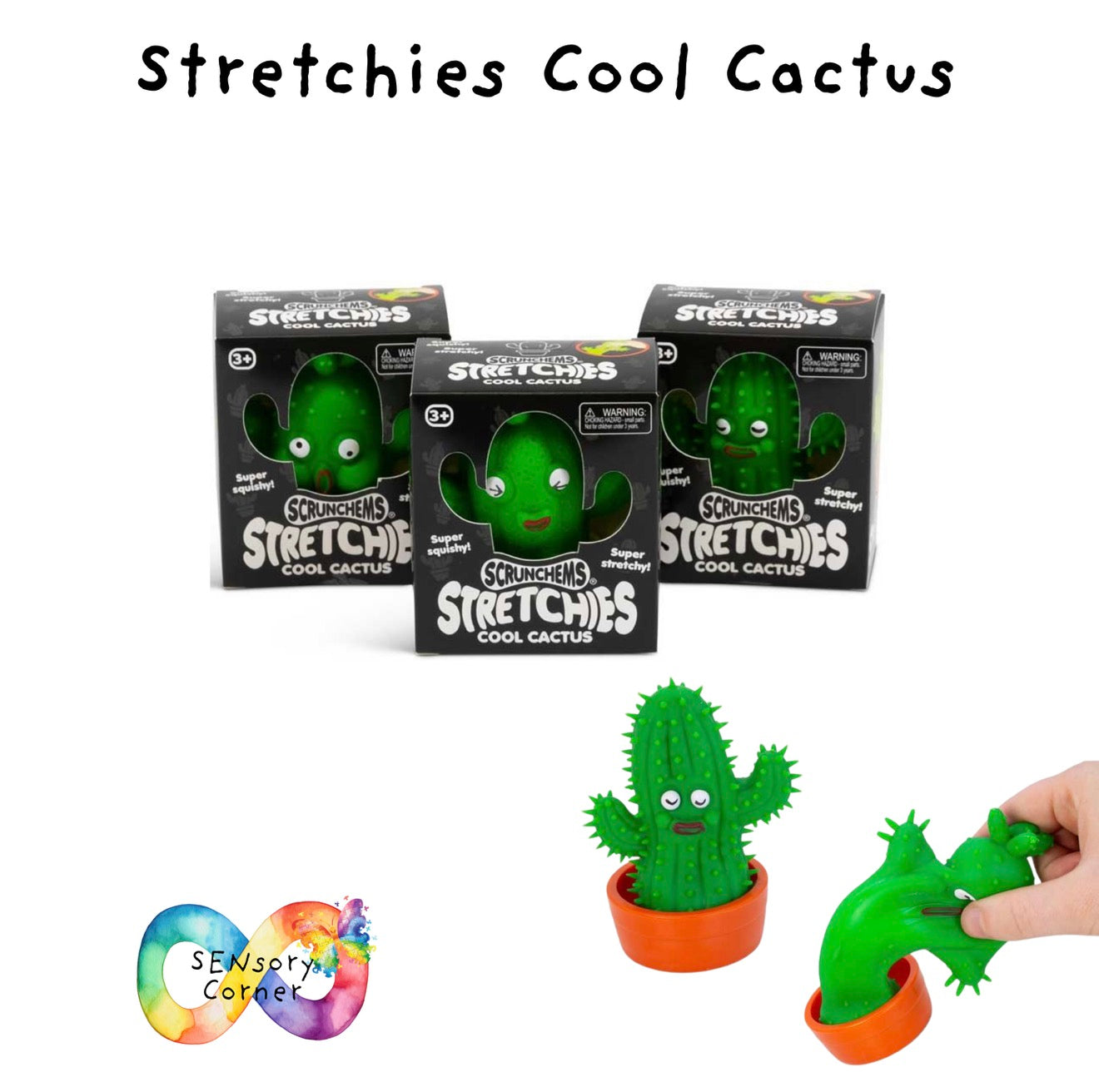 Scrunchems Stretchies Cool Cactus