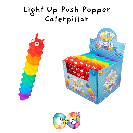 Light Up Push Popper Caterpillar