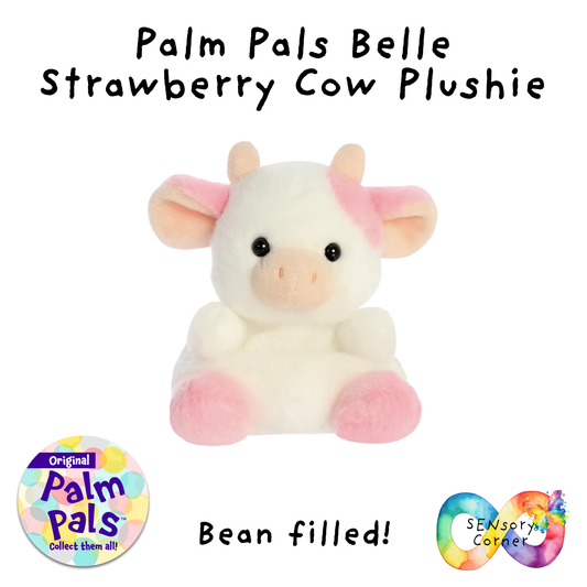 Palm Pals Belle Strawberry Cow Plushie