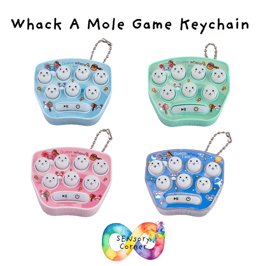 Whack A Mole Game Keychain