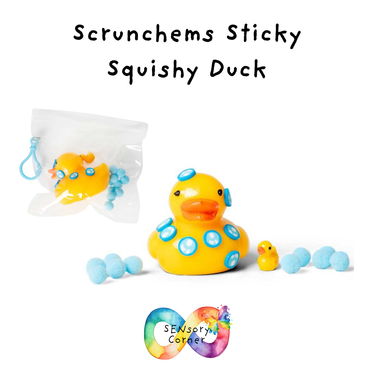 Scrunchems Sticky Squishy Duck
