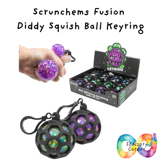 Scrunchems Fusion Diddy Squish Ball Keyring