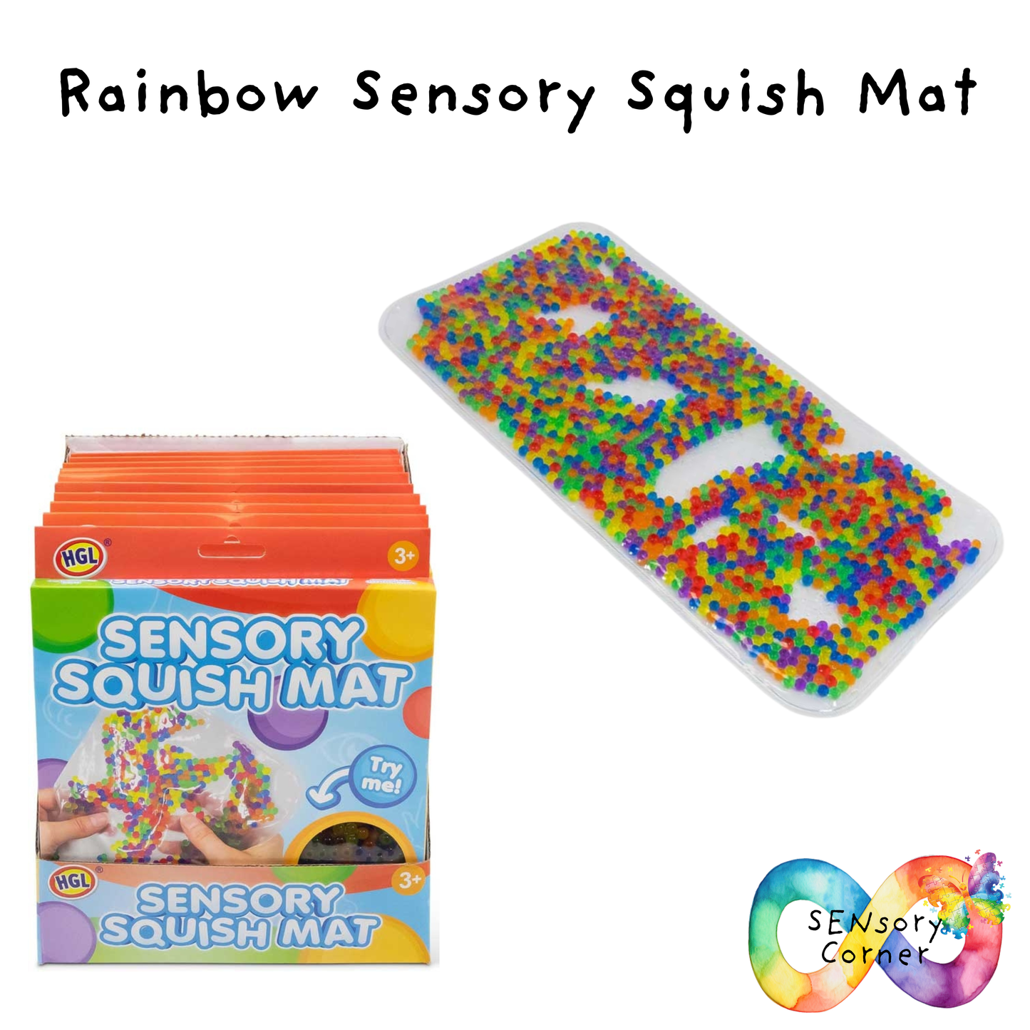 Rainbow Sensory Squish Mat