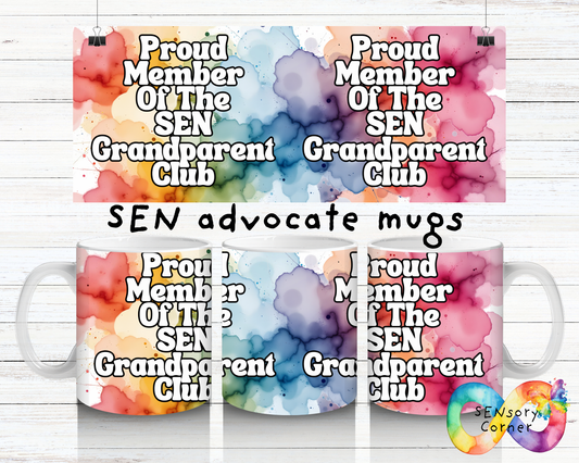 Proud Member Of The SEN Grandparent Club  SEN Advocate Mug