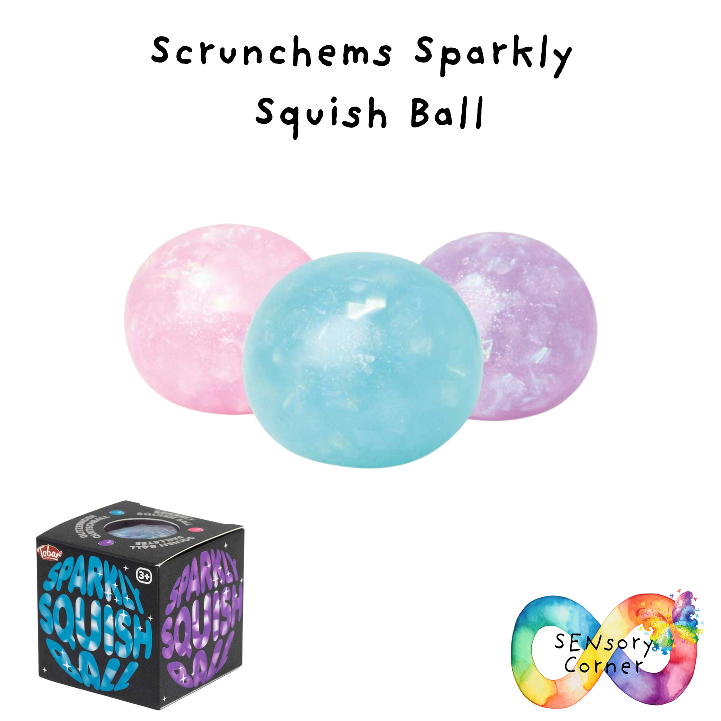 Scrunchems Sparkly Squish Ball