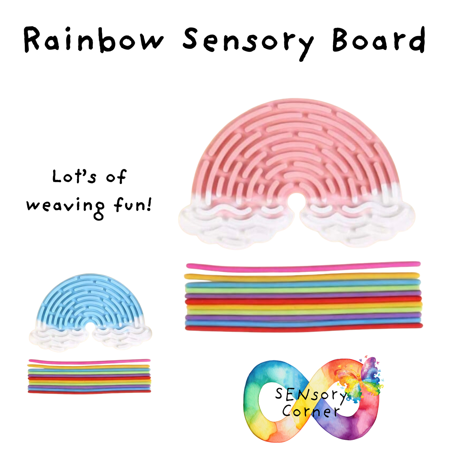 Silicone Rainbow Sensory Board