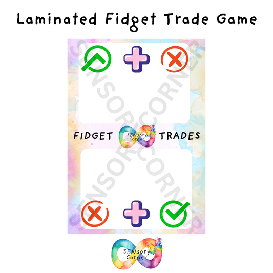 Laminated Fidget Trade Game