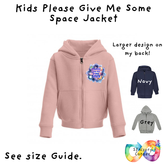 SENsory Corner Kids Give Me Some Space Zip Up Jacket