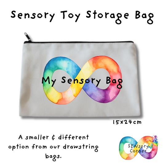 Sensory Toy Storage Bag Zip Up