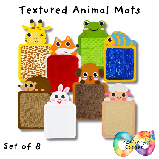 Textured Animal Mats Set Of 8