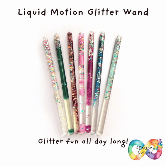 Large Liquid Motion Glitter Wand