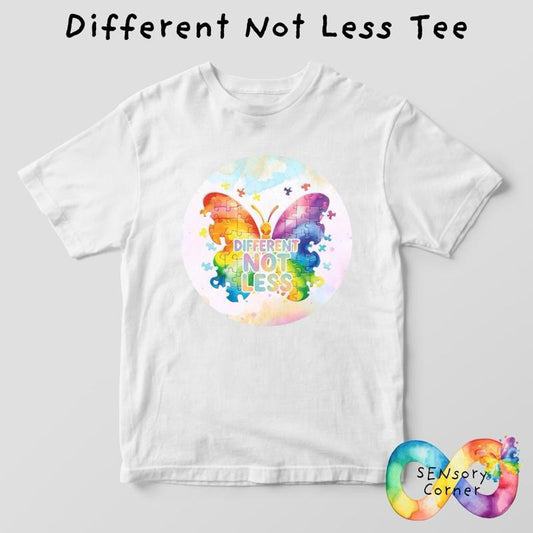 Different Not Less Adults T Shirt