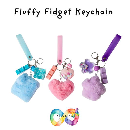 Fluffy Fidget Keychain
