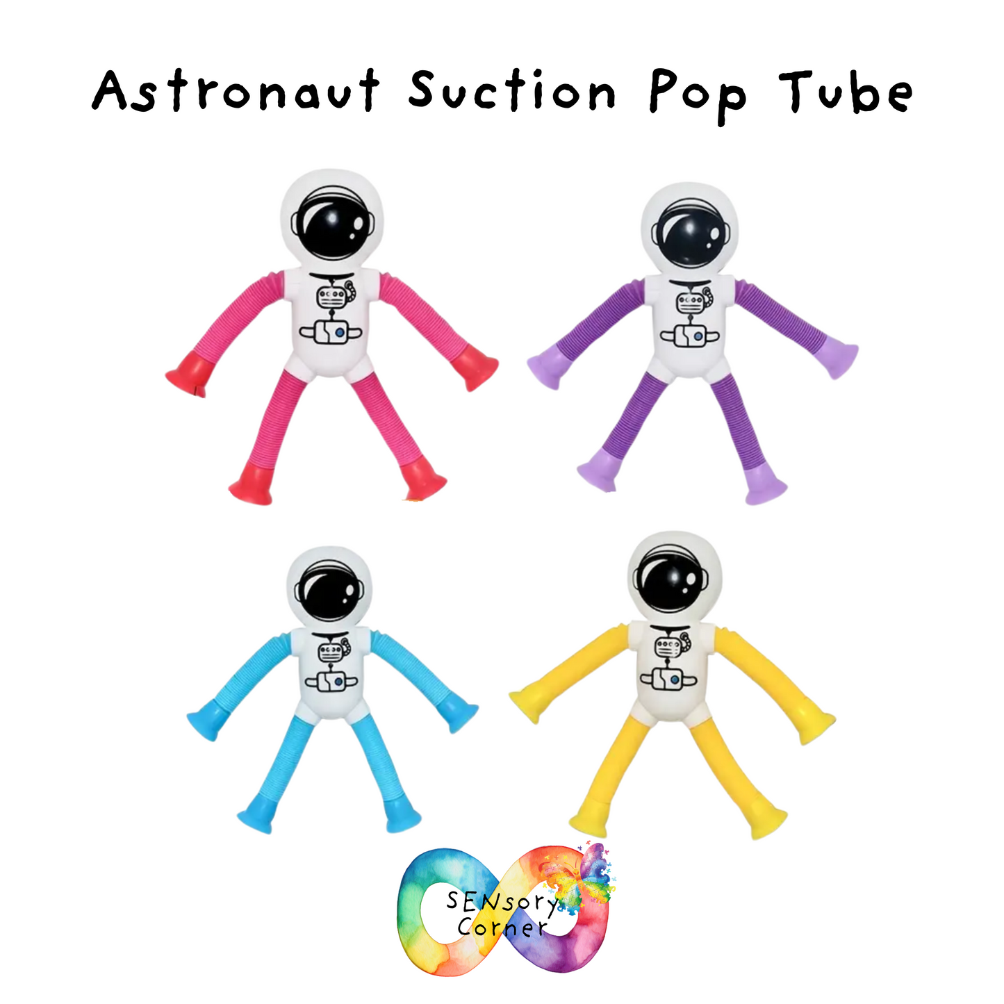 Astronaut Suction Pop Tubes