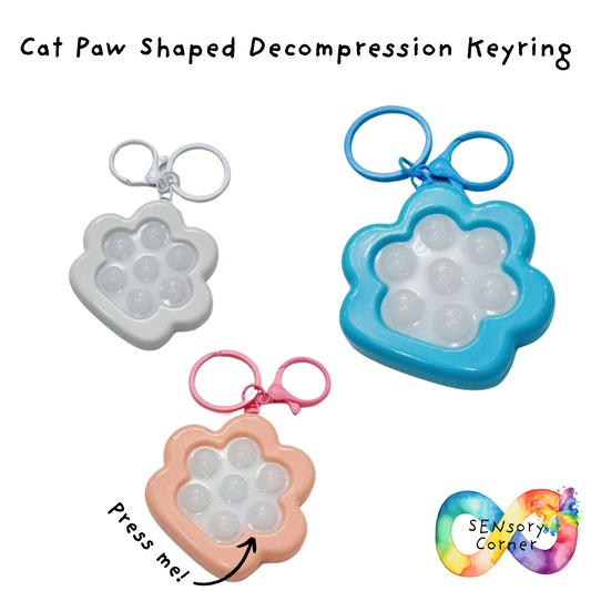 Cat Paw Shaped Decompression Keyring